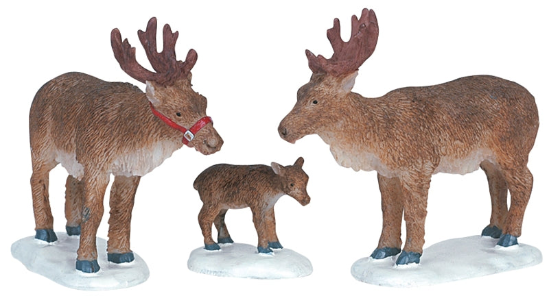 Lemax Reindeer Family - Set Of 3