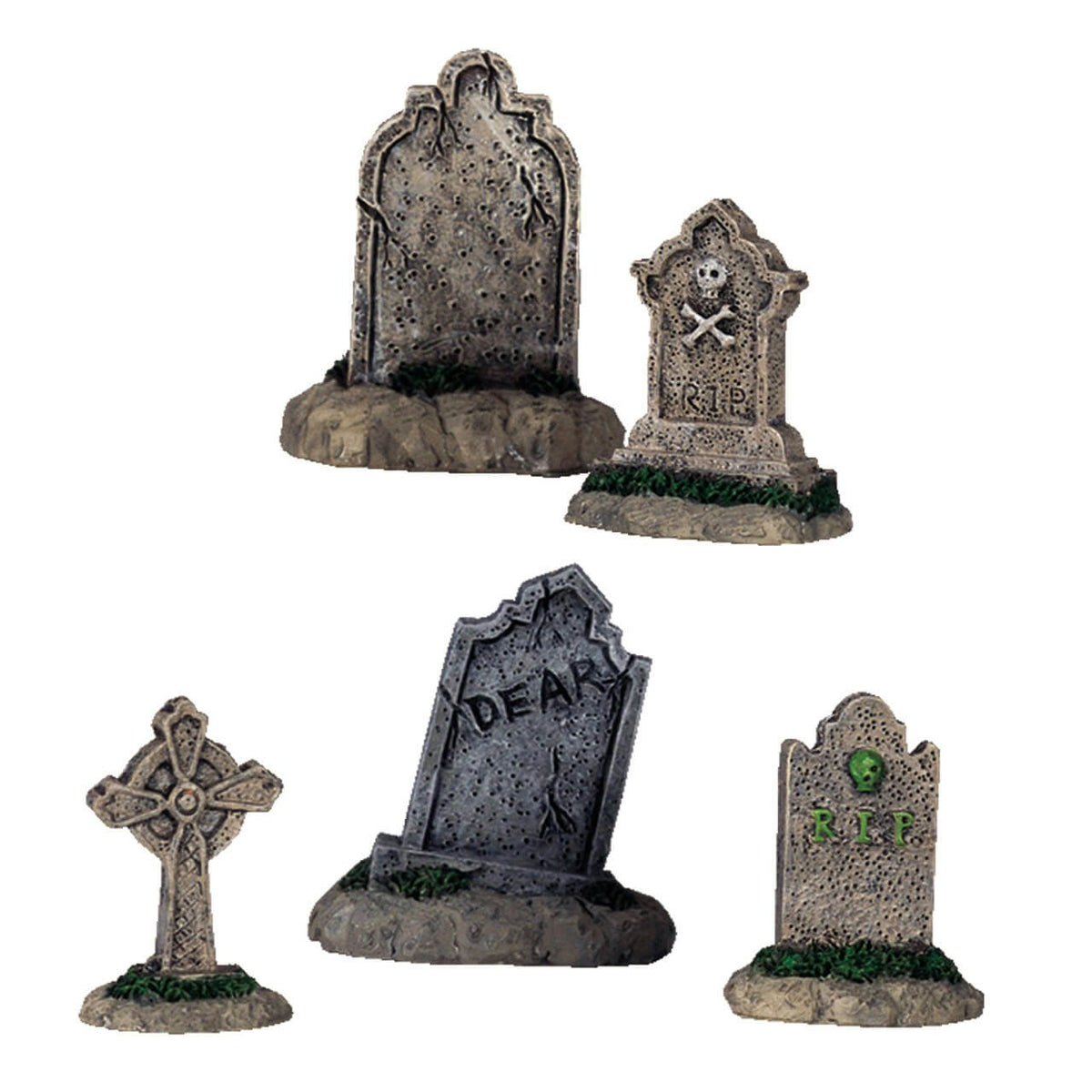 Lemax Tombstones - 5 Piece Set