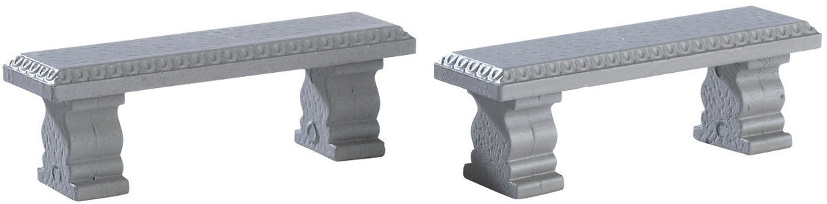 Lemax Plaza Bench - Set Of 2