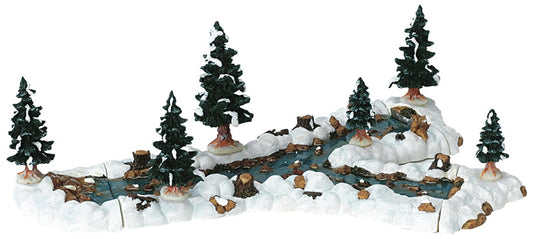 Lemax Mill Stream Fork - Landscape Accent