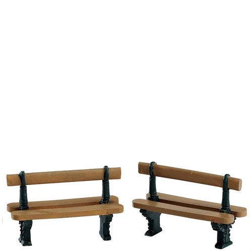 Lemax Double Seated Bench - 2 Piece Set