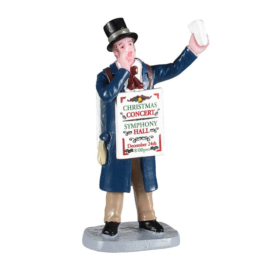 Lemax Christmas Concert Sandwich-sign Man