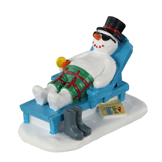 Lemax Relaxing Snowman Figurine