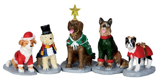 Lemax Costumed Canines - 5 Piece Set