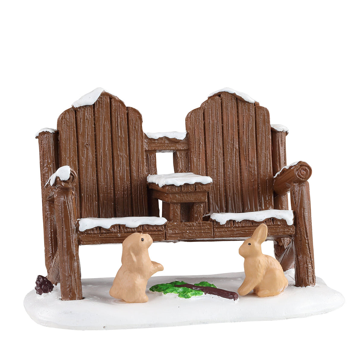 Lemax Winter Adirondack Double Chair
