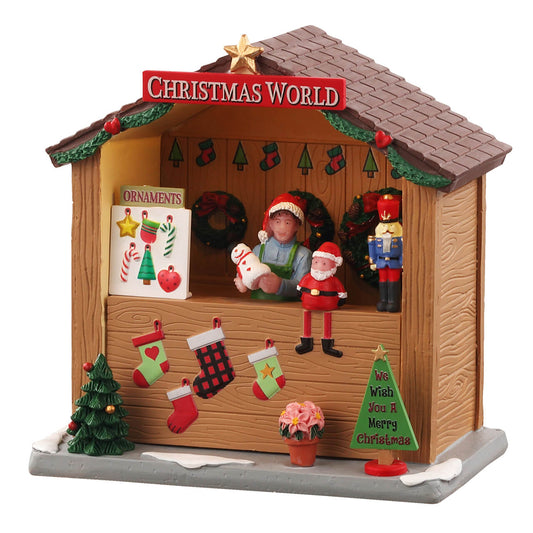 Lemax Christmas Market Booth - Christmas World - Openstock