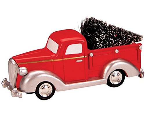 Lemax Village Pick-Up Truck With Tree