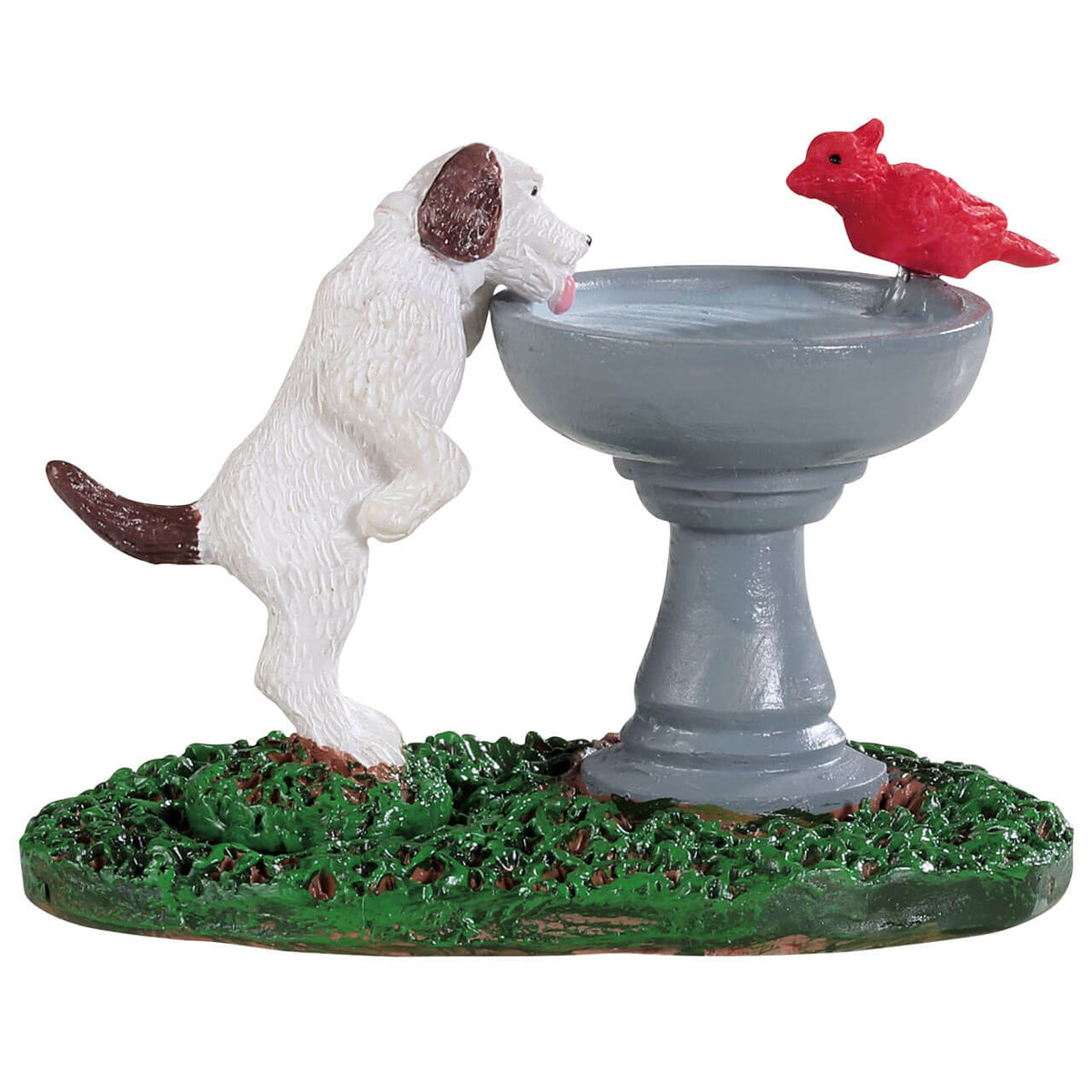 Lemax Dog At The Water Fountain