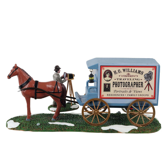 Lemax Traveling Photographer Wagon - 3 Piece Set