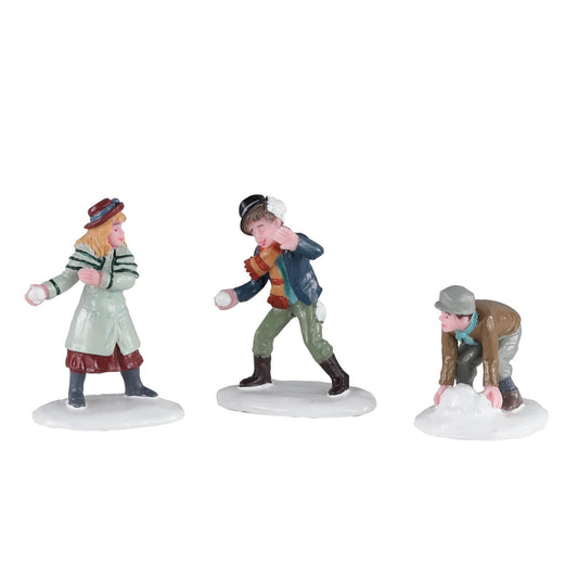 Lemax Snowball Skirmish - Set Of 3