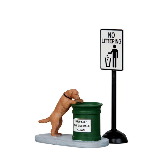 Lemax No Littering - 2 Piece Set