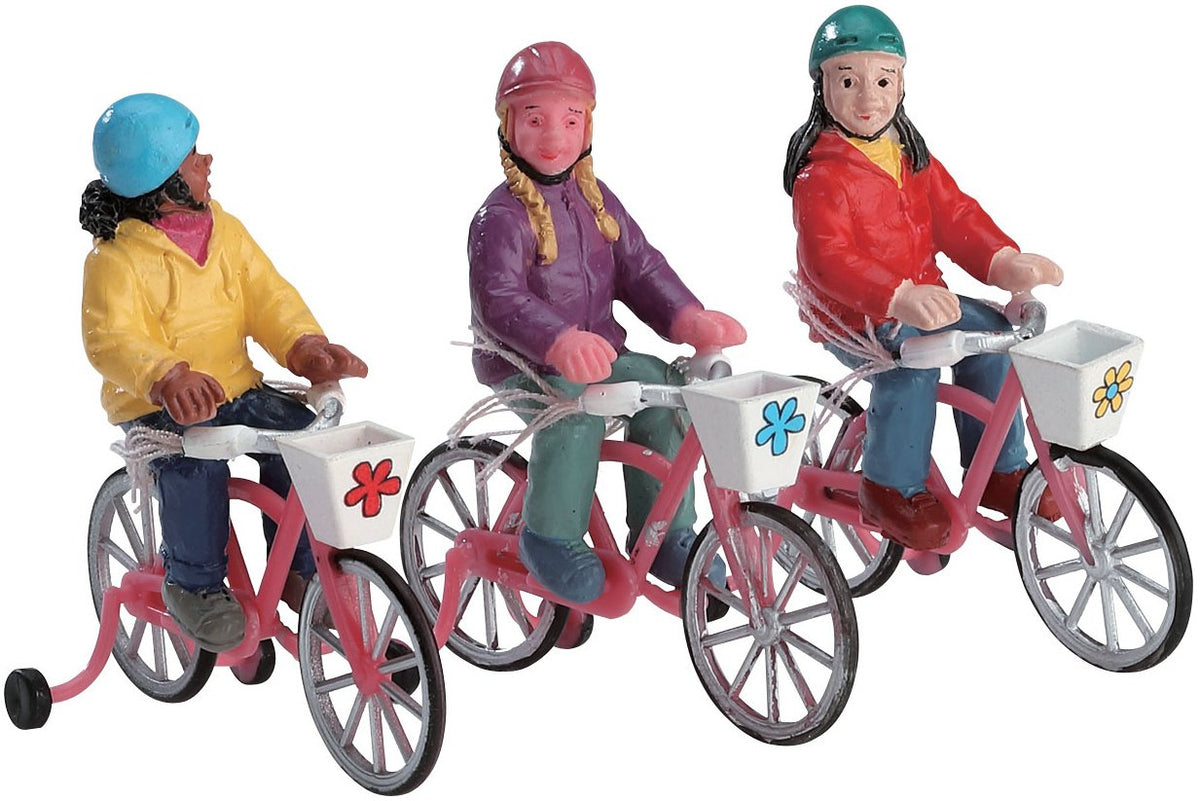 Lemax Bike Ride - Set Of 3