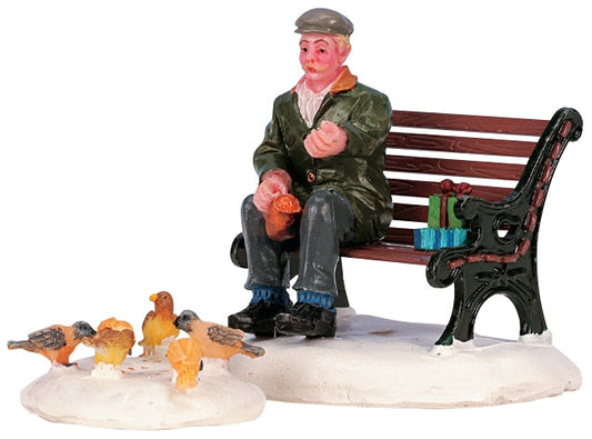 Lemax Feeding The Pigeons - 2 Piece Set